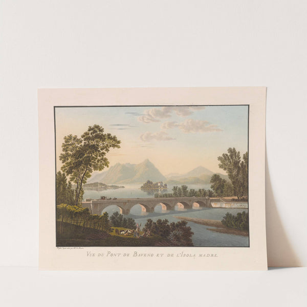 Vue du Pont de Baveno et de l’Isola Madre (1915-1945) by Gabriel Lory the Younger