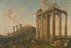 Vue Du Temple De Jupiter Et De L’acropole