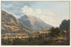 Vue du village de Trons, historique au sujet de la confederation du Canton des Grisons