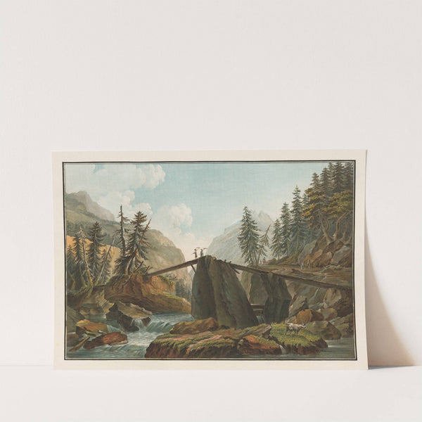 Vue d’un Pont sur la Lutschinen (1915-1945) by Caspar Wolf