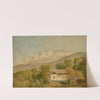 Vue d&#039;une ferme et du massif des Mémises, prise depuis St.-Paul-en-Chablais ou Maxilly by Wolfgang Adam Töpffer