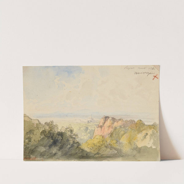 Vue panoramique sur Royat by Jacques-Raymond Brascassat