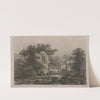 Vue prise a granges dans les Cevennes (View taken of a mill in the Cevennes) (1838) by Eugene-Stanislas-Alexandre Blery