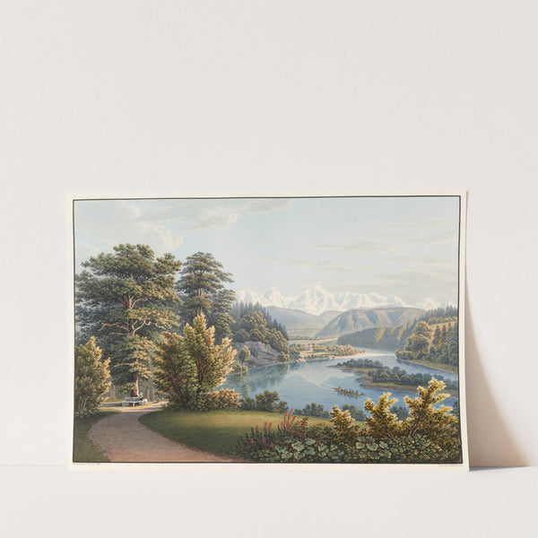 Vue prise dans le Jardin d&#8217;Elfenau, Campagne de son Altesse Imperiale Madame la Grande Duchesse Anne de Russie (1915-1945) by Gabriel Lory the Younger