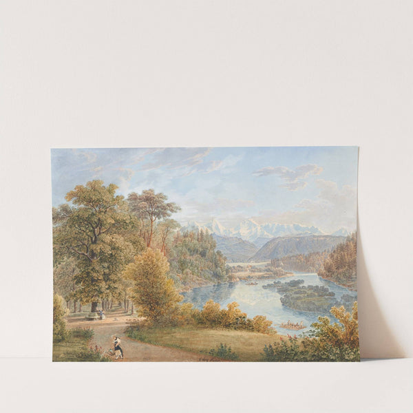 Vue prise dans le Jardin d&#8217;Elfenau, Campagne de son Altesse Imperiale Madame la Grande Duchesse Anne de Russie (1915-1945) by Gabriel Lory the older