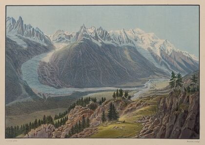 Vue prise de la Flégère (1915-1945)