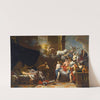 Vulcan Surprising Venus and Mars in Bed Before An Assembly of The Gods by Johann Heiss