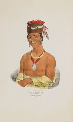 WAA-BIN-DE-BA or the White Headed Eagle; A Chippeway Chief (1835)