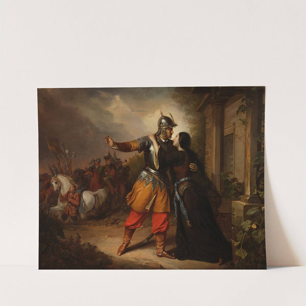 Wacław&#039;s farewell to Maria by Józef Simmler