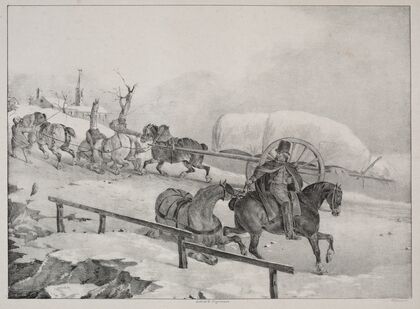 Wagoner Climbing a Hill (1823)