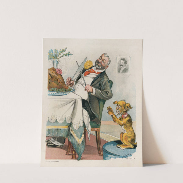 Waiting for scraps from the Thanksgiving table by Louis Dalrymple