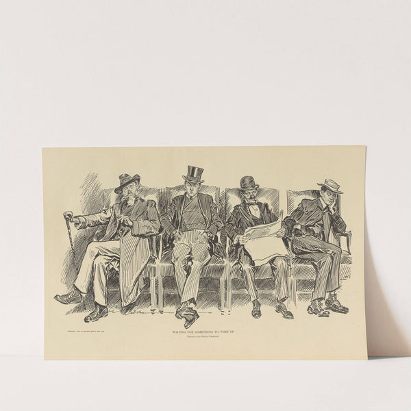 Waiting for something to turn up (1900-1905) by Charles Dana Gibson