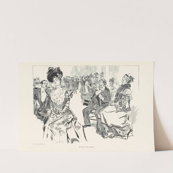Waiting for tables (1898) by Charles Dana Gibson