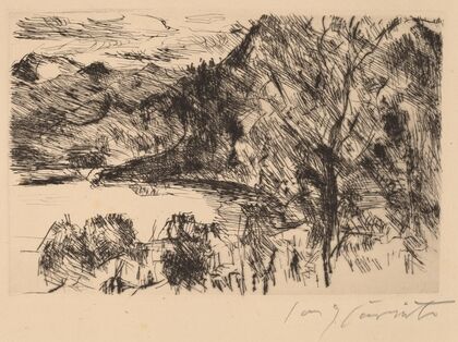 Walchensee with Jochberg (1923)
