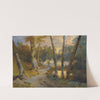 Wald Mit Kleinem Weiher (Forest Interior With Pond) by Carl Blechen