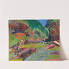 Waldbach mit Felsen (1920) by Oskar Moll