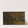 Waldinneres im Herbst (1879) by Hermann Baisch