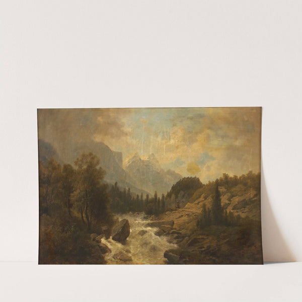 Waldlandschaft (1863) by Josef Kriehuber