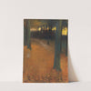 Waldlandschaft im Abendlicht by Lesser Ury