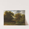 Waldlandschaft mit Weiher und Rastenden by Willem Bodeman