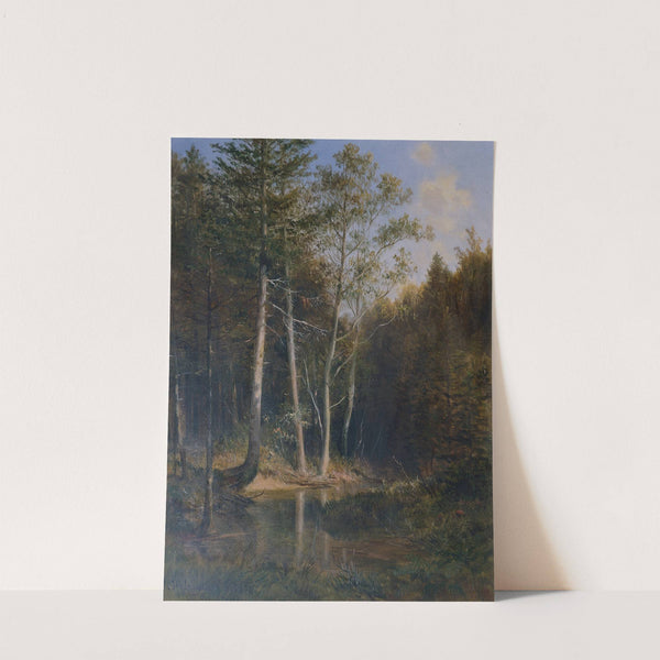 Waldpartie am Gerichtsberg bei Kaumberg by Ludwig Halauska