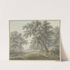 Waldpartie mit zwei Figurengruppen by Johann Heinrich Müntz