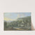 Waldtal mit einem Bach, rechts zwei Bauernhäuser by Karl Franz Kraul