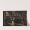 Walk outside the Walls (1854) by Jan August Hendrik Leys