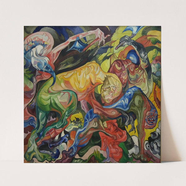 Walka (1921 - 1922) by Stanisław Ignacy Witkiewicz