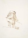 Walking Male figure seen from below