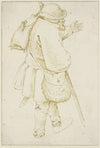 Walking Man with Knapsack