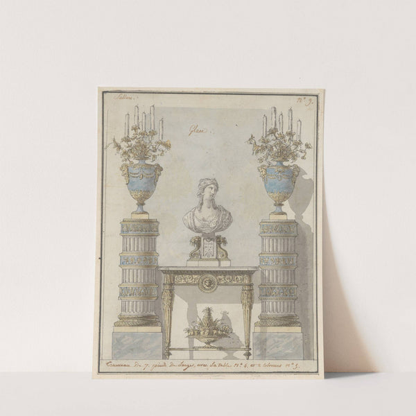 Wall Elevation for a Salon by Jean Démosthène Dugourc