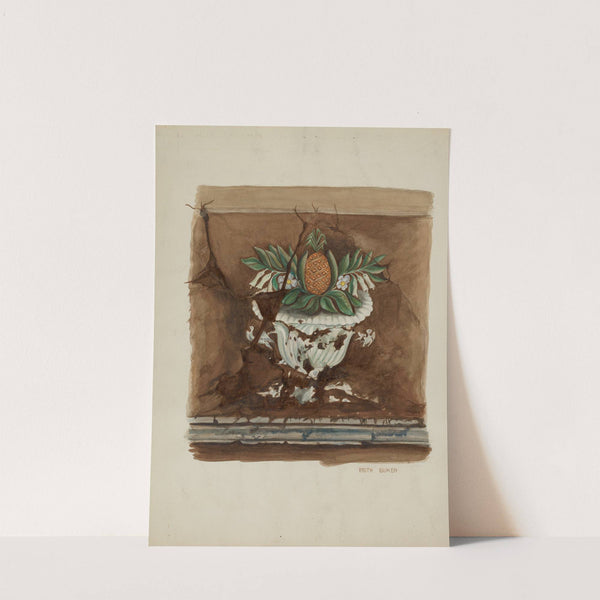 Wall Painting, Pineapple by Ruth Buker
