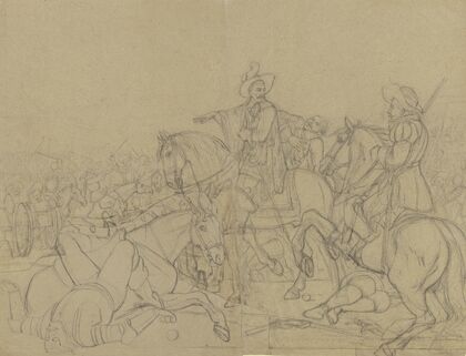 Wallenstein in der Schlacht bei Lützen