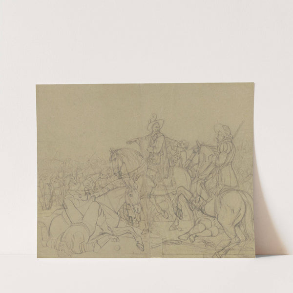 Wallenstein in der Schlacht bei Lützen by Franz Pforr