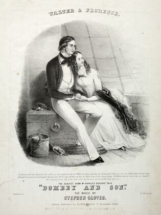 Walter and Florence – Sheet Music Cover (c. 1859)