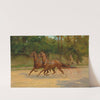 Walter Winans driving a carriage by Thomas Blinks