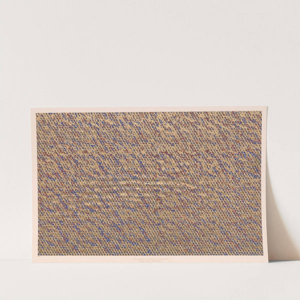 Walzendruckpapier mit Golddruck (abstraktes Muster) (1855 - 1900) by Aktiengesellschaft für Buntpapier u. Leimfabrikation (Aschaffenburg)