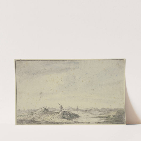 Wanderer in einer Dünenlandschaft by Jan van Goyen