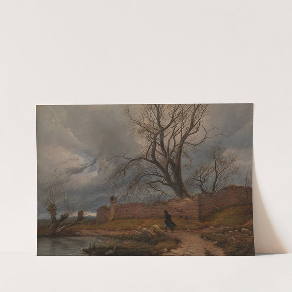 Wanderer in the Storm by Carl Julius von Leypold