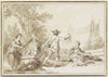 Wandering people in the open