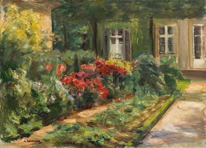 Wannseegarten – Haus mit roten Stauden (1926)