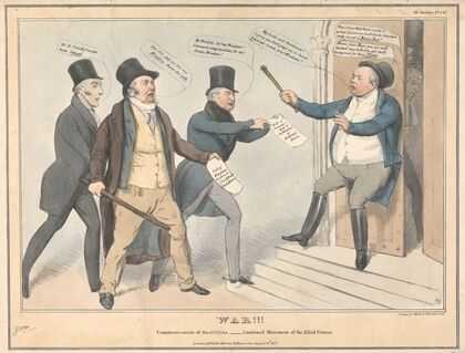 War !!! Commencement of Hostilities –Combined movement of the Allied Powers.
