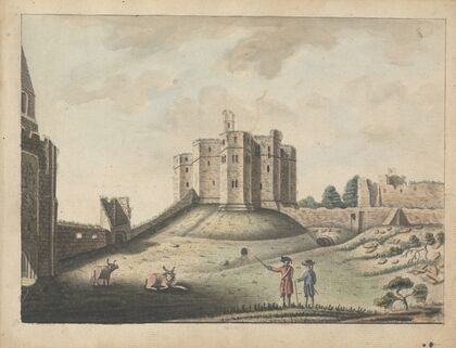 Warkworth Castle, Northumberland..