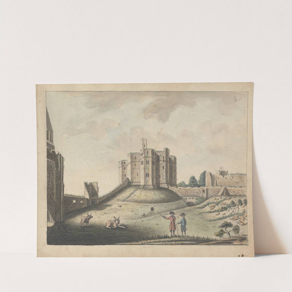 Warkworth Castle, Northumberland.. by William Beilby