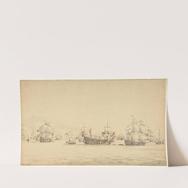 Warships at Sea (mid-17th–early 18th century) by Willem van de Velde the Younger