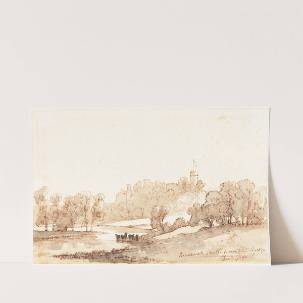 Warwick Castle from the Avon by John Baverstock Knight
