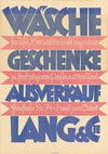 Wäsche – Geschenke – Ausverkauf – Lang & Cie (circa 1927)
