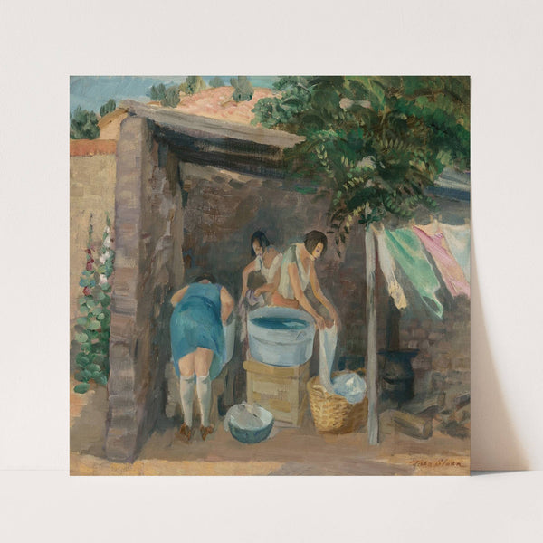 Wash day, Santa Fe by John Sloan