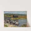 Washerwomen at the Edge of the Pond (1880) by Eugène Boudin